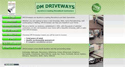 Desktop Screenshot of dm-driveways.co.uk